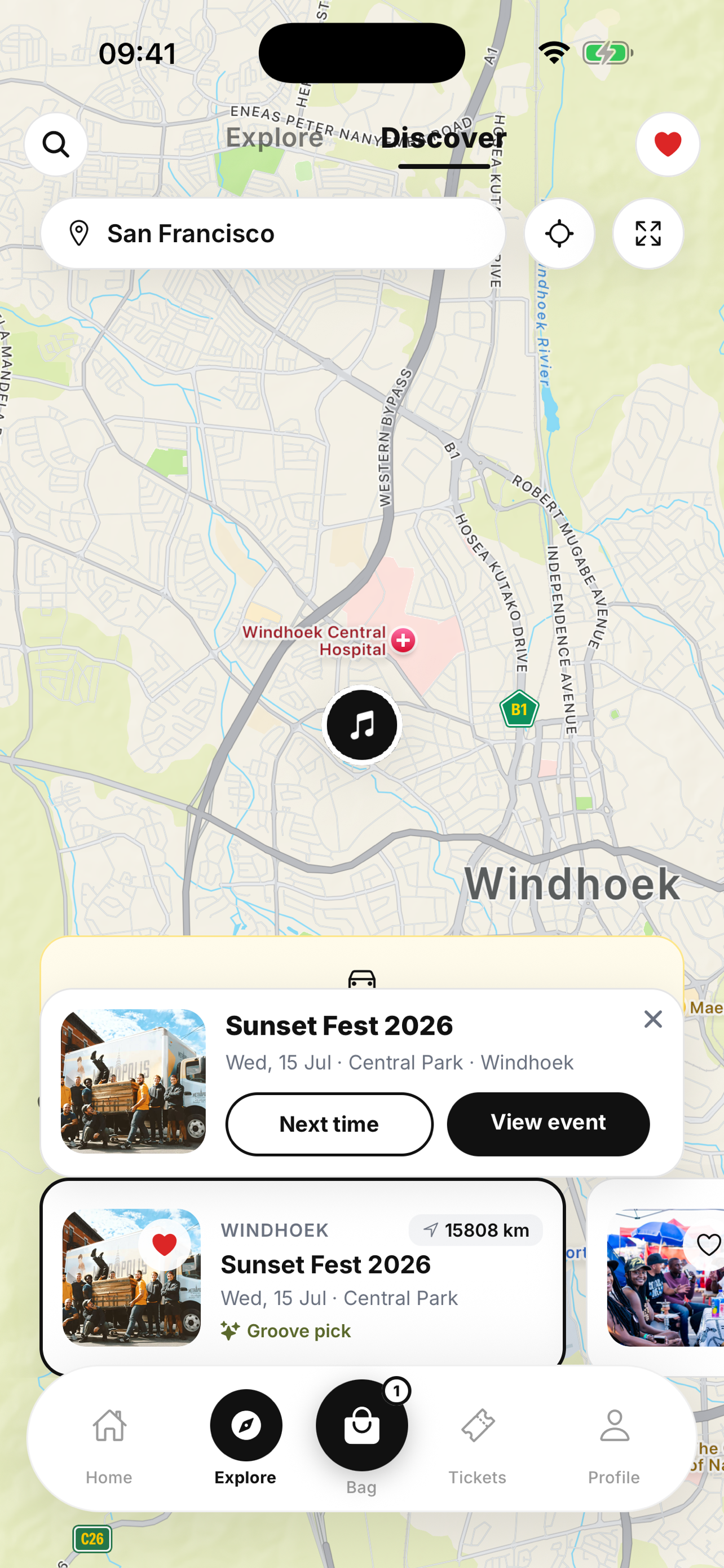 Discover events