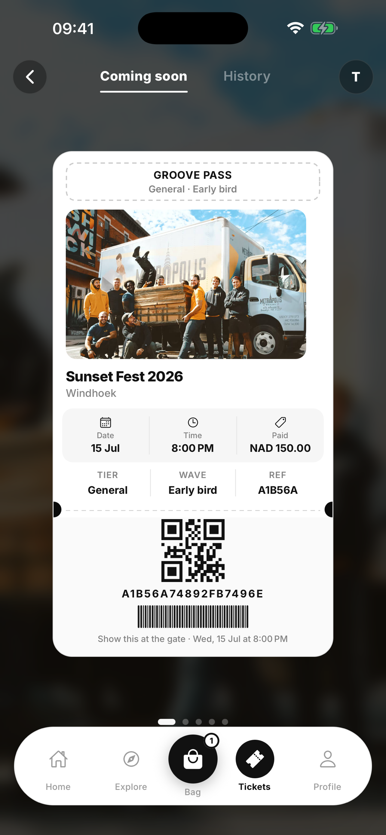 My tickets